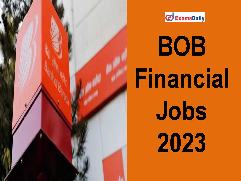 BOB Financial Jobs 2023