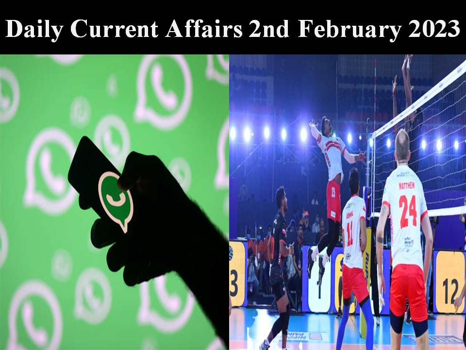 Daily Current Affairs 2nd February 2023
