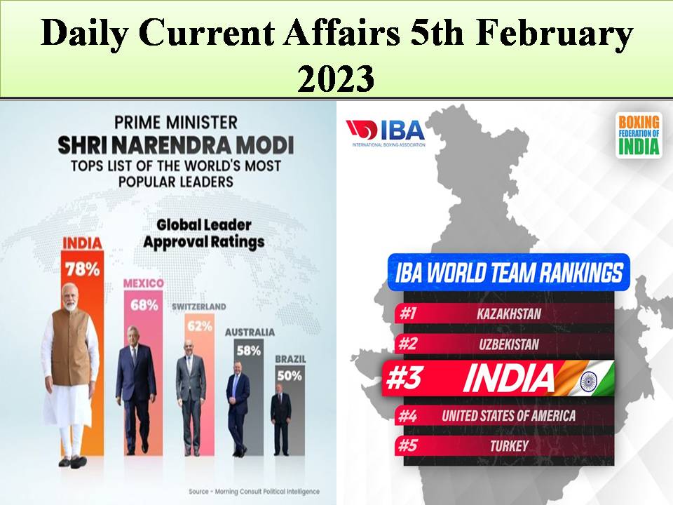 Daily Current Affairs 5th February 2023